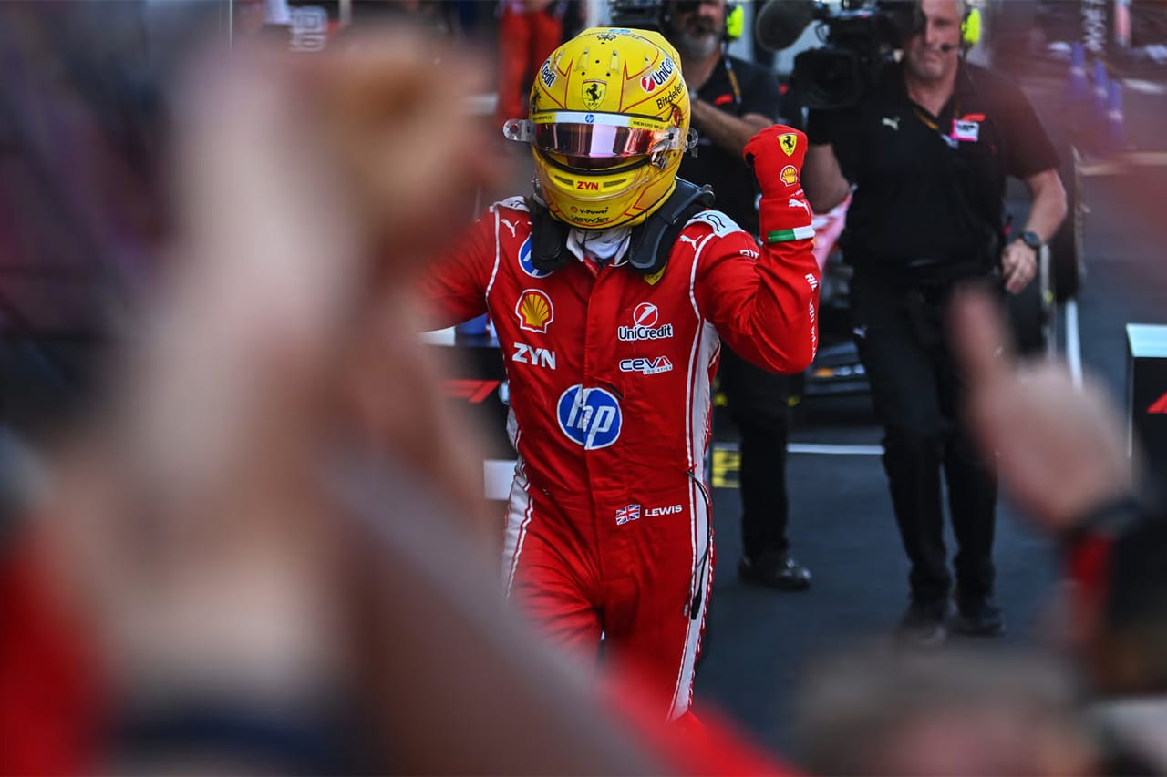ルイス・ハミルトン フェラーリF1移籍後初優勝 通算106勝目を達成