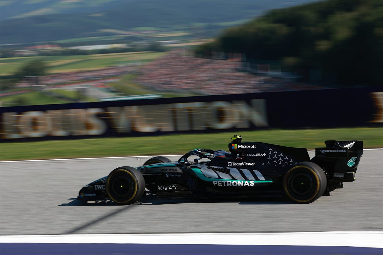 F1オーストリアGP FP3：ラッセル最速 メルセデスが全セッション制覇