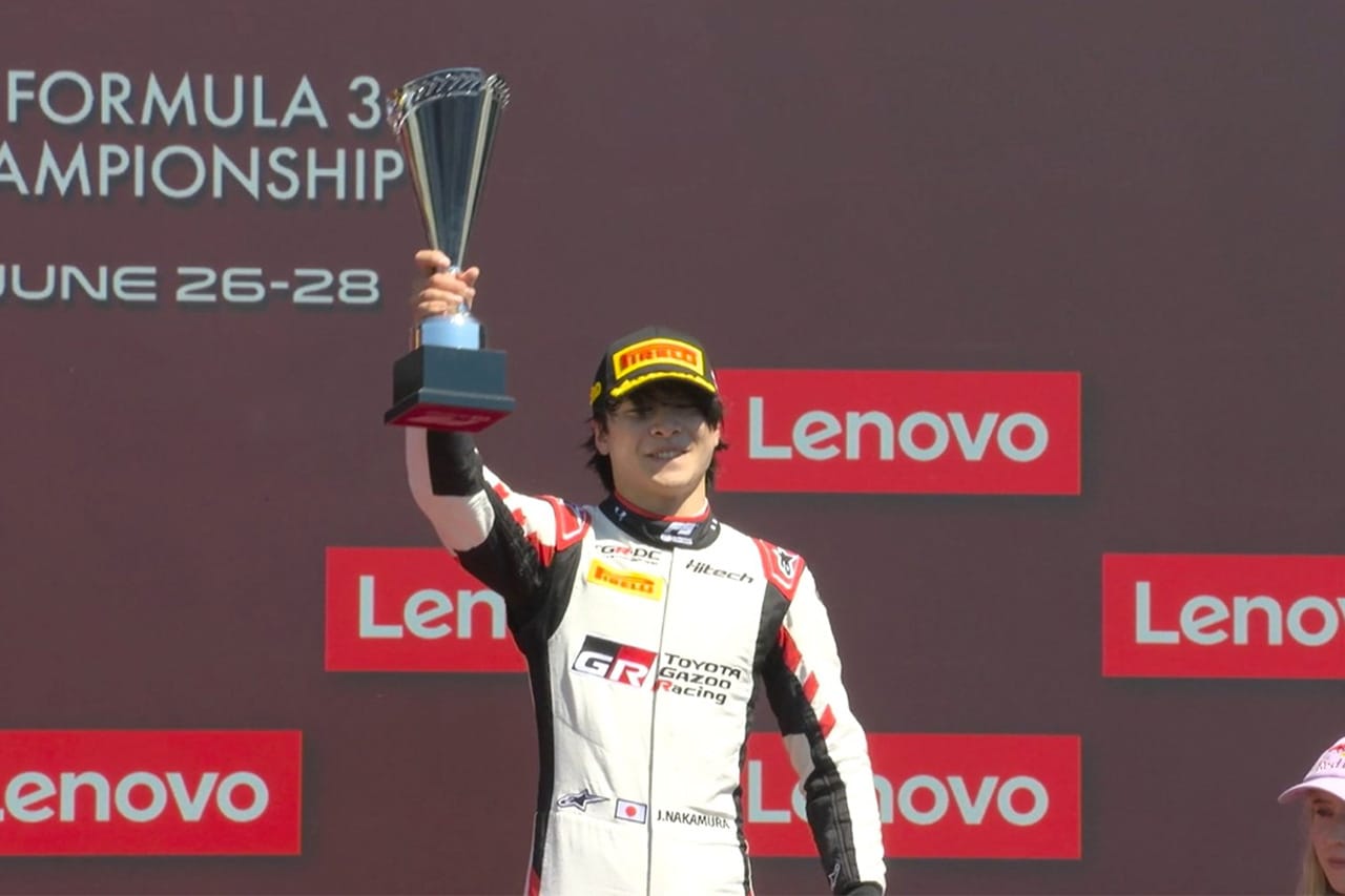 FIA F3シュピールベルク：中村仁がスプリントレースで3位表彰台