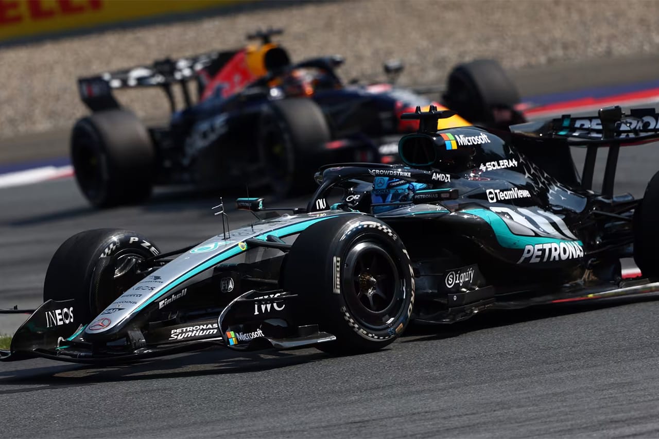 F1オーストリアGP決勝 ハイライト動画：ラッセルがポール・トゥ・ウイン