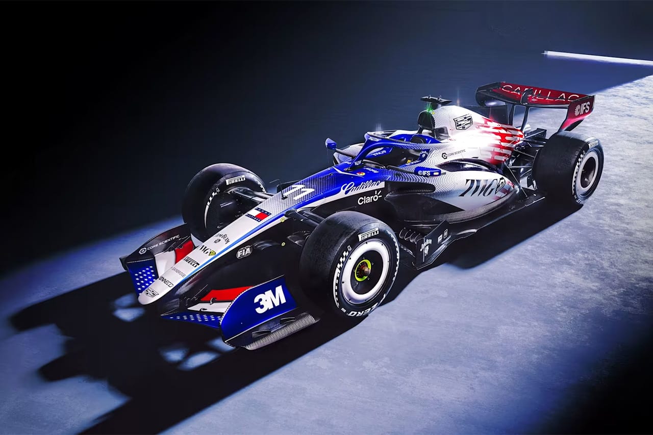 キャデラックF1 イギリスGPに星条旗カラーで参戦 アメリカ独立250周年祝う