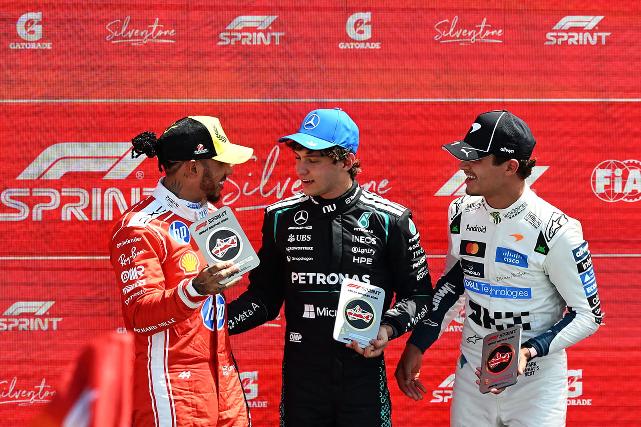 キミ・アントネッリ F1イギリスGPでスプリント初優勝 ハミルトンを逆転