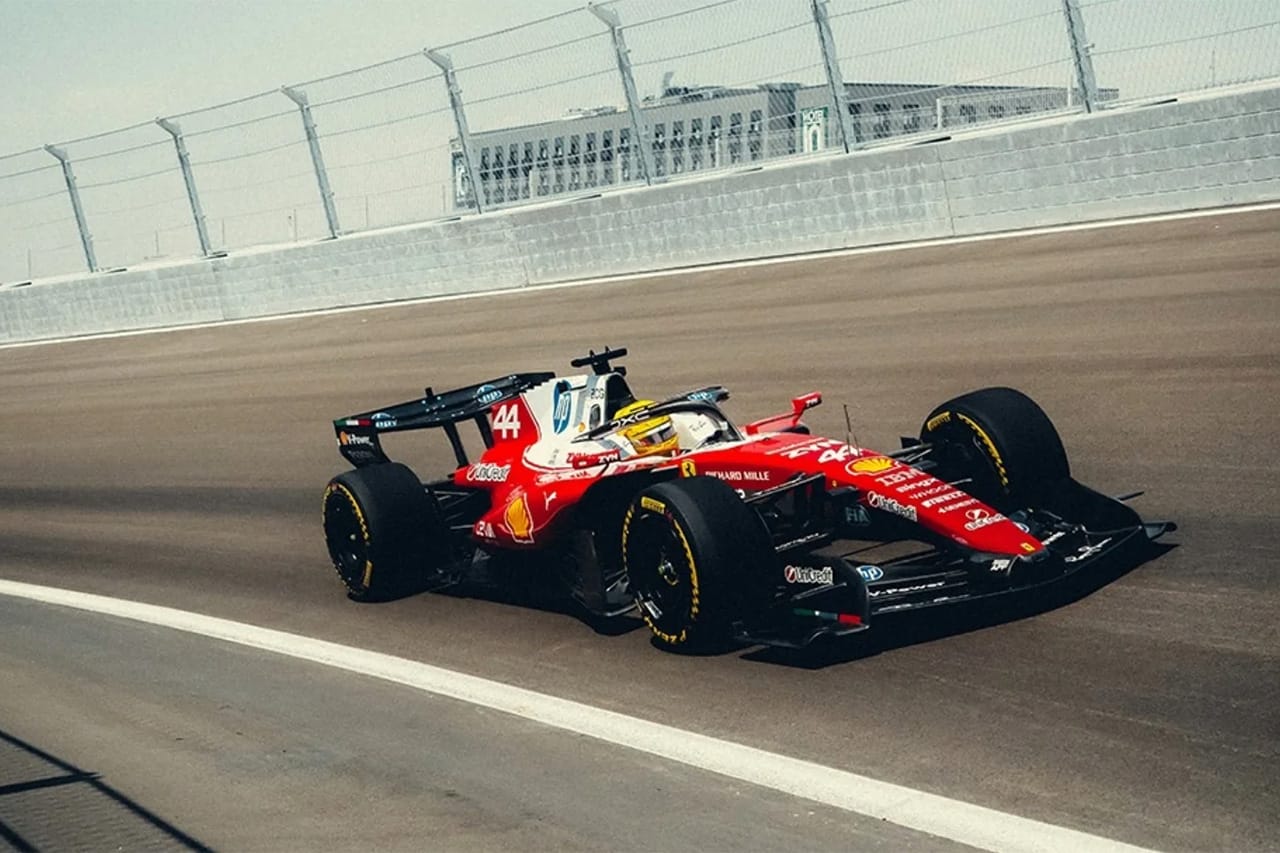 フェラーリF1 ルクレールとハミルトンがマドリング初走行 歴史的な第一歩