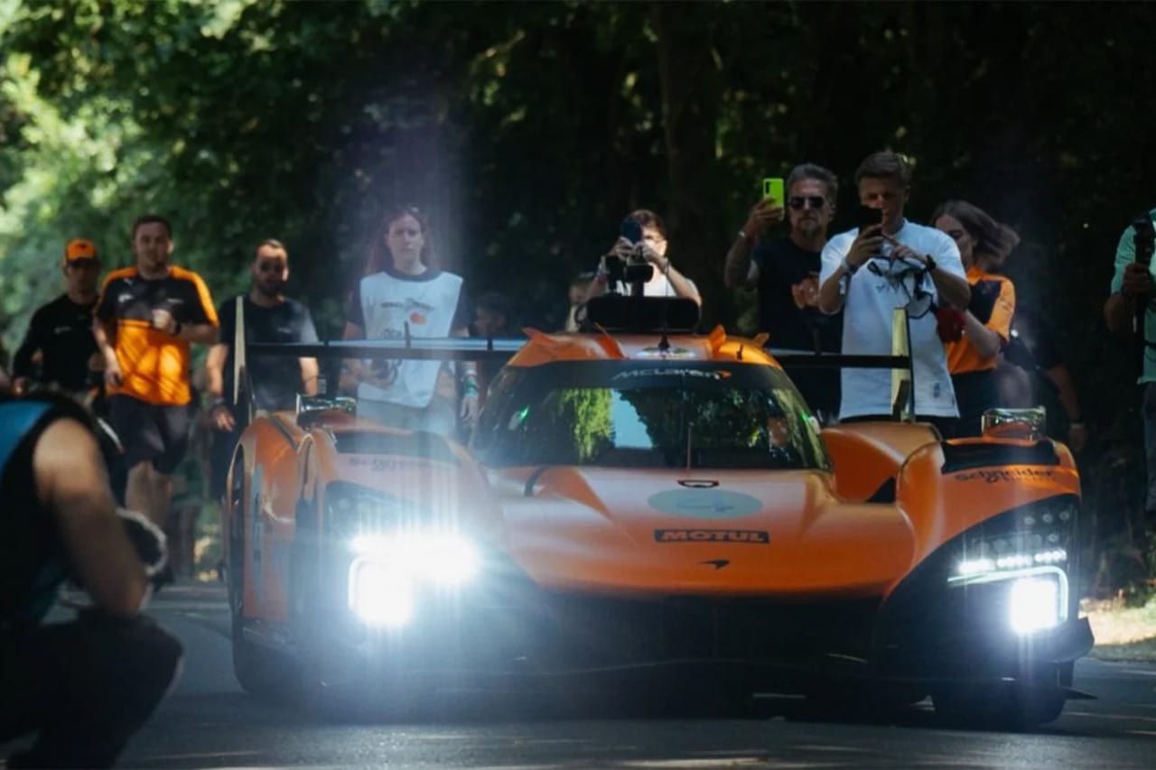 ランド・ノリス マクラーレンWECマシン「MCL-HY」をグッドウッドで初走行