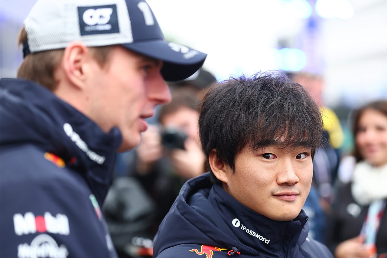 マックス・フェルスタッペンと角田裕毅（レッドブル・レーシング）