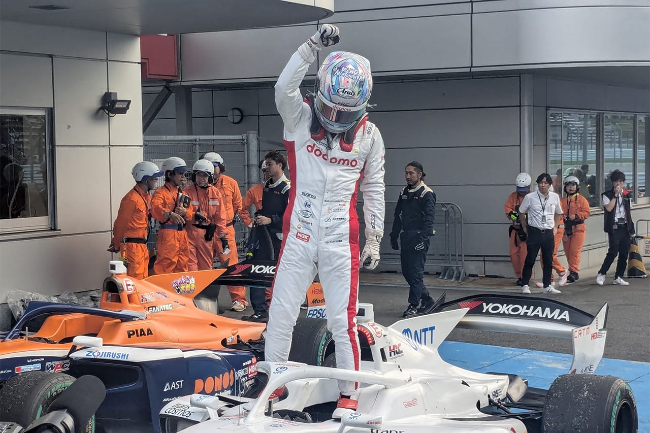 太田格之進が2連勝で今季4勝目 スーパーフォーミュラ第7戦で瑶子女王杯も獲得