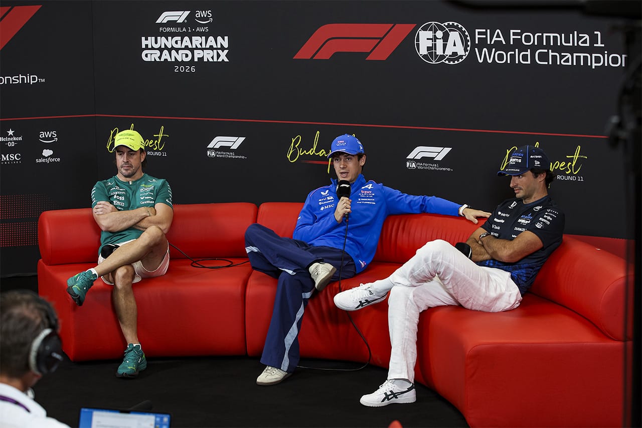 F1ハンガリーGP 木曜会見PART1：アロンソ、コラピント、サインツJr.が出席