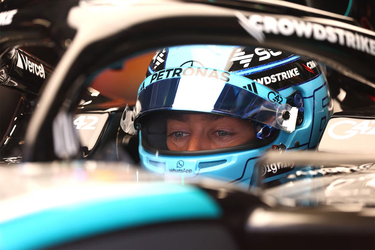ジョージ・ラッセル F1ハンガリーGP予選で水漏れ「タイヤに水鉄砲を撃たれていた」