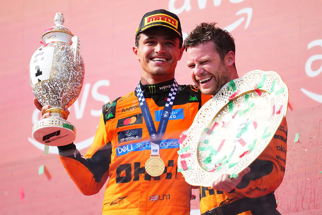 ランド・ノリス F1ハンガリーGP優勝 ピアストリ失速とVSCを味方に今季初勝利