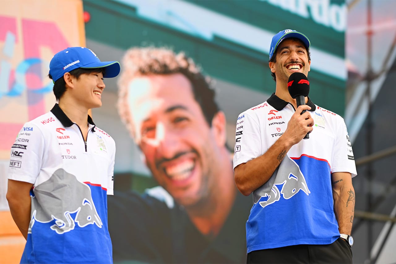 角田裕毅とダニエル・リカルド