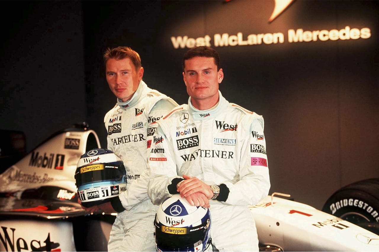 デビッド・クルサードとミカ・ハッキネン（マクラーレン）